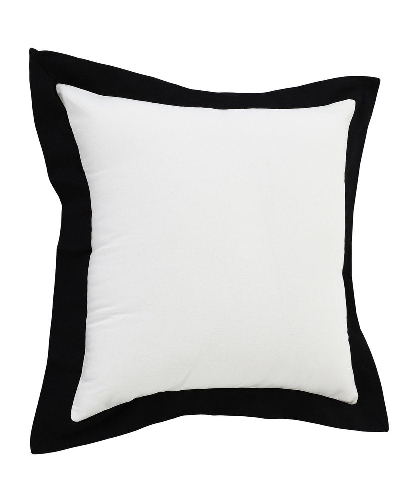 20" Black and White Throw Pillow — view 4