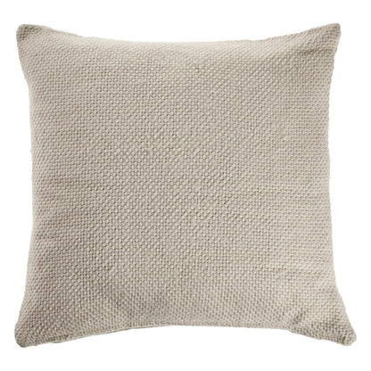 18" Cream Cotton Throw Pillow HomeRoots