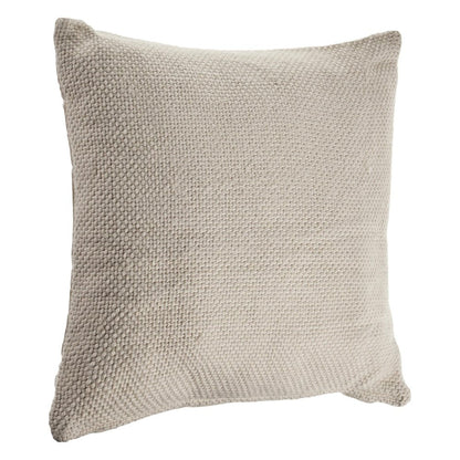 18" Cream Cotton Throw Pillow HomeRoots