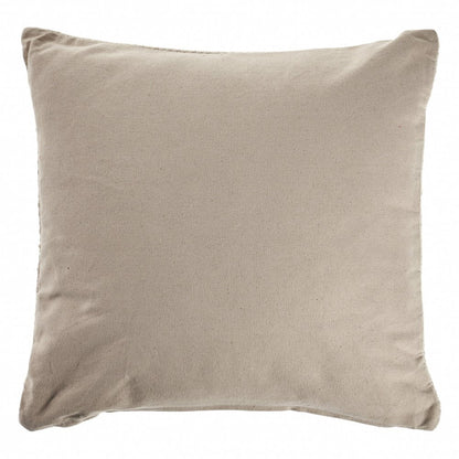 18" Cream Cotton Throw Pillow HomeRoots