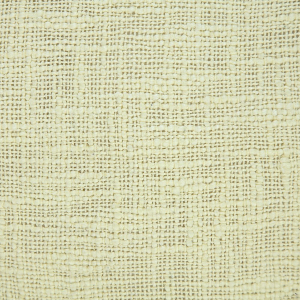 20" X 20" Light Yellow 100% Cotton Zippered Pillow HomeRoots