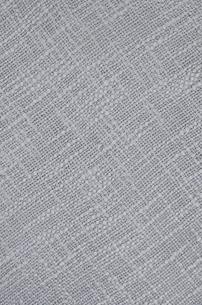 20" X 20" Light Gray 100% Cotton Zippered Pillow