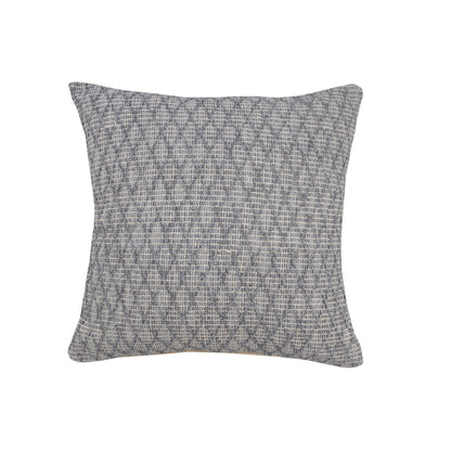 20" X 20" Gray 100% Cotton Geometric Zippered Pillow FurniFindUSA