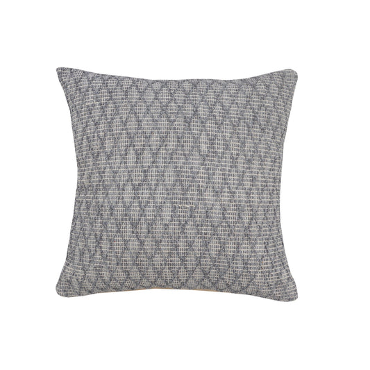 20" X 20" Gray 100% Cotton Geometric Zippered Pillow FurniFindUSA