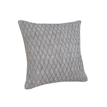 20" X 20" Gray 100% Cotton Geometric Zippered Pillow FurniFindUSA