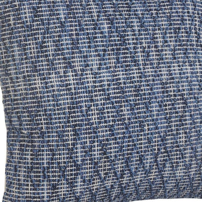 20" Blue Geometric Cotton Throw Pillow HomeRoots