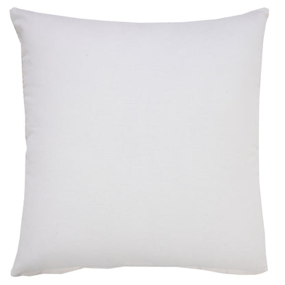 20" X 20" Beige And White 100% Cotton Striped Zippered Pillow HomeRoots