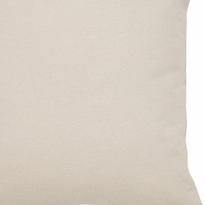 20" X 20" Green And White 100% Cotton Striped Zippered Pillow HomeRoots