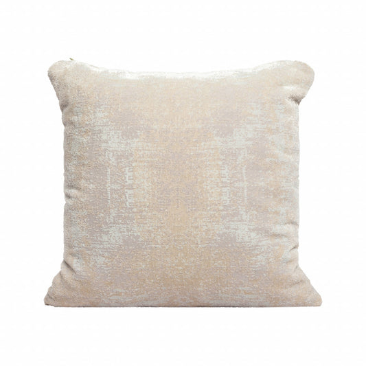 20" X 20" Gray And Beige Polyester Abstract Zippered Pillow 4.0" (L) x 20.0" (W) x 20.0" (H) FurniFindUSA