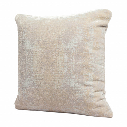 20" X 20" Gray And Beige Polyester Abstract Zippered Pillow 4.0" (L) x 20.0" (W) x 20.0" (H) FurniFindUSA