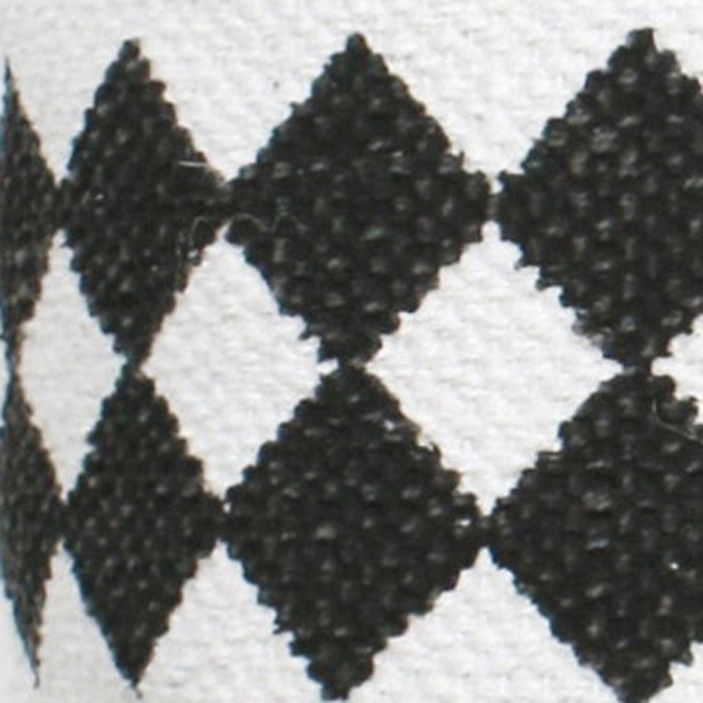 20" Black and White Geometric Cotton Throw Pillow HomeRoots