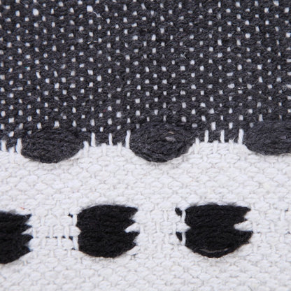 20" Black Gray and White Throw Pillow HomeRoots