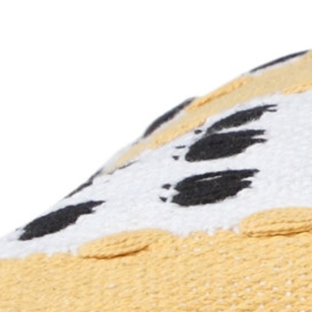20" X 20" Yellow Black And White 100% Cotton Striped Zippered Pillow — view 6