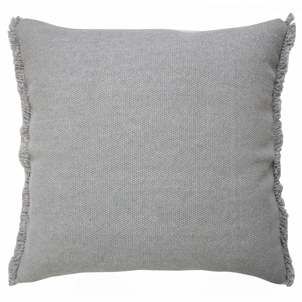 20" X 20" Microchip Gray And Light Gray 100% Cotton Zippered Pillow FurniFindUSA