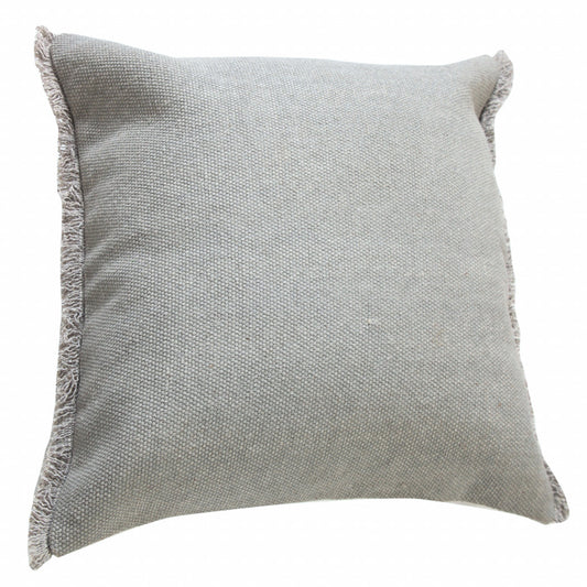 20" X 20" Microchip Gray And Light Gray 100% Cotton Zippered Pillow FurniFindUSA