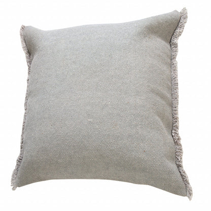 20" X 20" Microchip Gray And Light Gray 100% Cotton Zippered Pillow FurniFindUSA