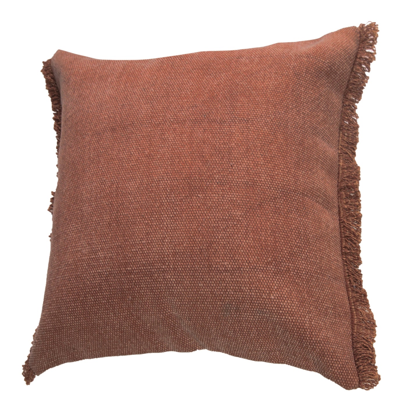 20" X 20" Adobe Clay 100% Cotton Zippered Pillow FurniFindUSA