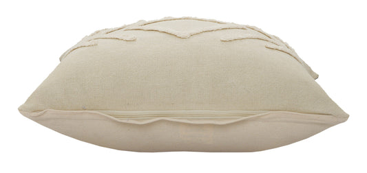 20" X 20" Birch And White 100% Cotton Geometric Zippered Pillow FurniFindUSA