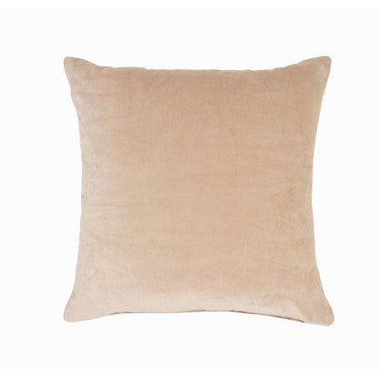 20" X 20" Taupe Cotton Zippered Pillow FurniFindUSA