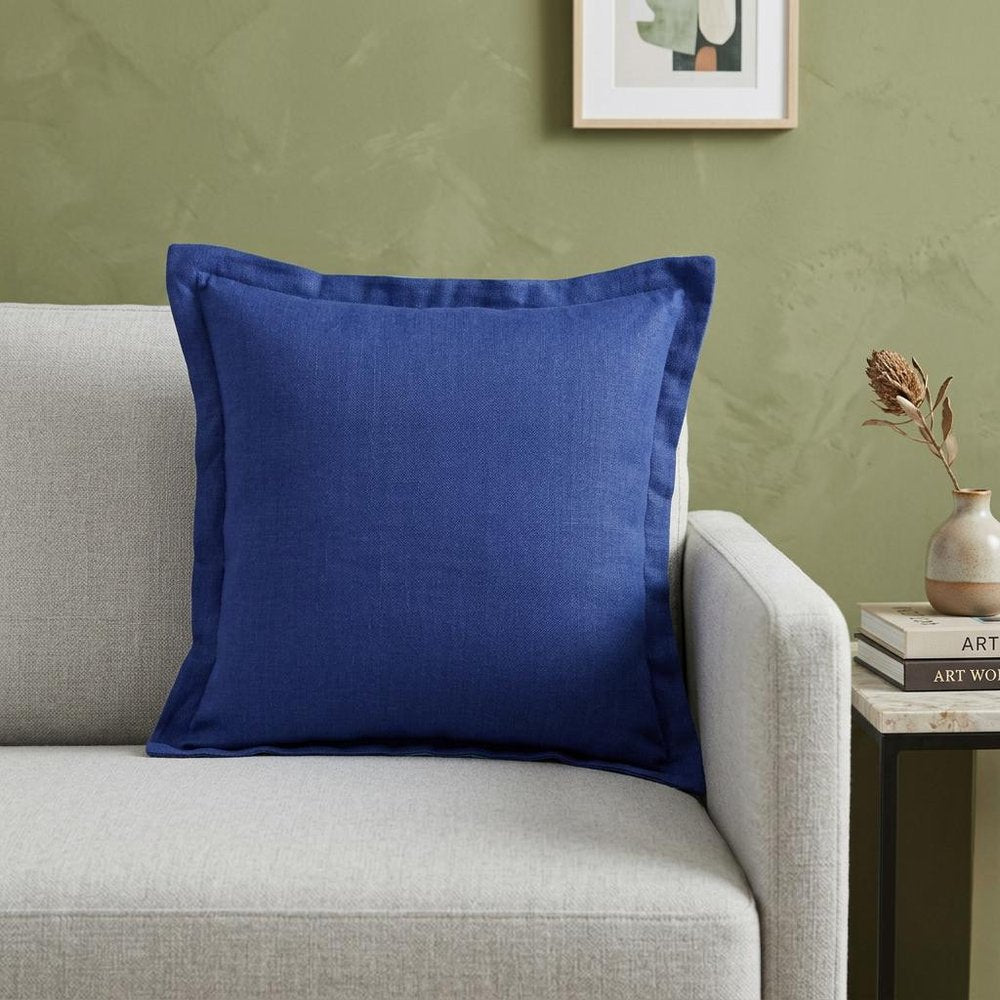 20" X 20" Navy Linen Zippered Pillow HomeRoots