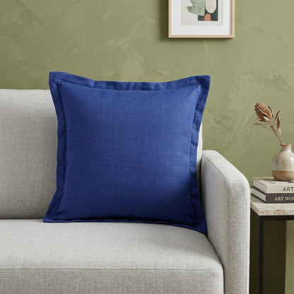 20" X 20" Navy Linen Zippered Pillow HomeRoots