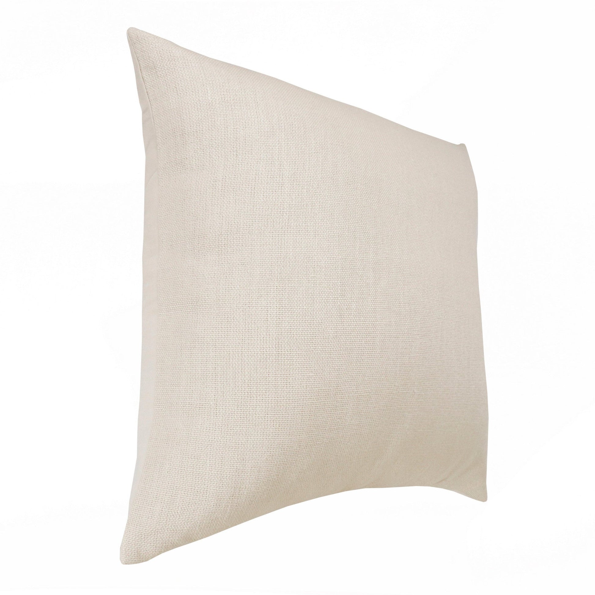 20" X 20" Cream Linen Zippered Pillow FurniFindUSA