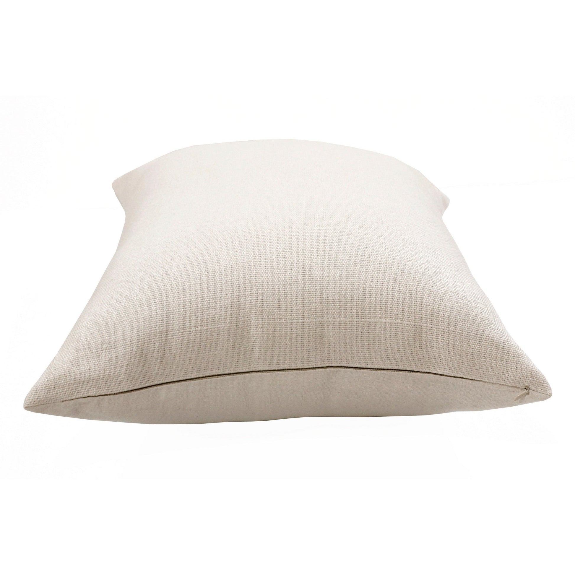 20" X 20" Cream Linen Zippered Pillow FurniFindUSA
