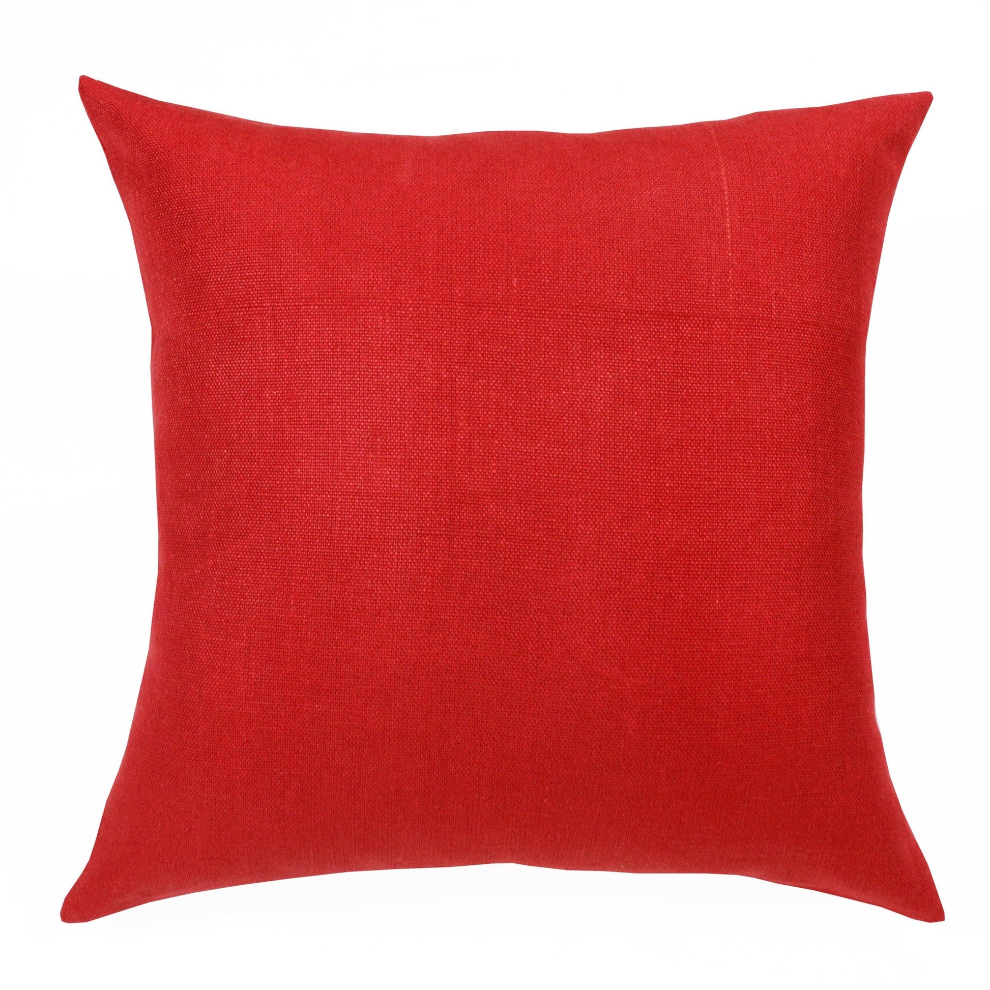 20" X 20" Red Linen Zippered Pillow FurniFindUSA