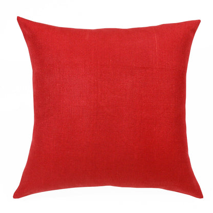 20" X 20" Red Linen Zippered Pillow FurniFindUSA