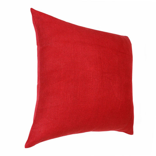 20" X 20" Red Linen Zippered Pillow FurniFindUSA
