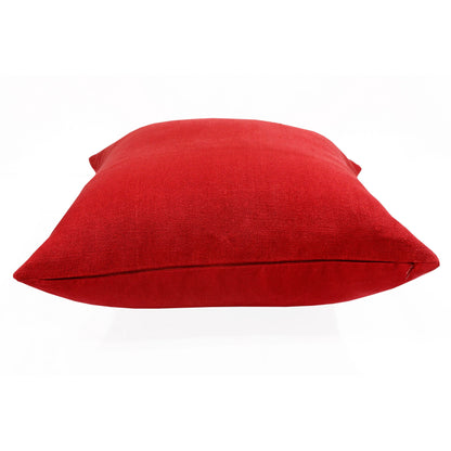 20" X 20" Red Linen Zippered Pillow FurniFindUSA