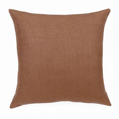 20" Brown Linen Throw Pillow HomeRoots