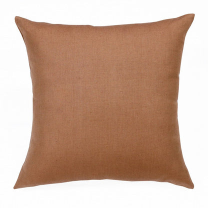20" Brown Linen Throw Pillow HomeRoots