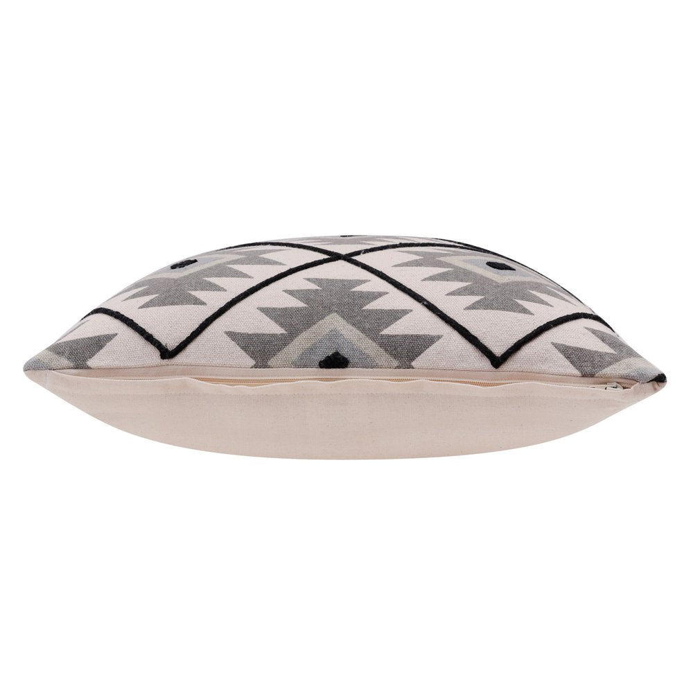 20" Gray and Black Throw Pillow — view 3