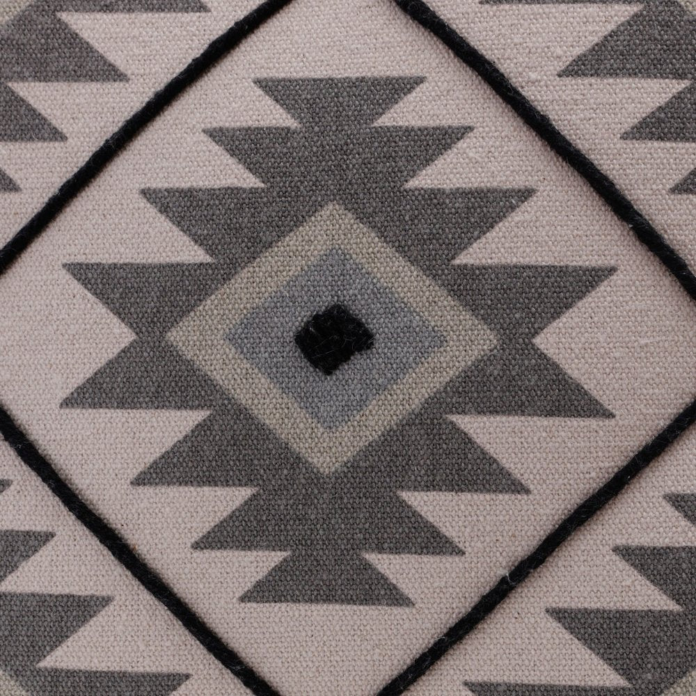 20" Gray and Black Throw Pillow HomeRoots