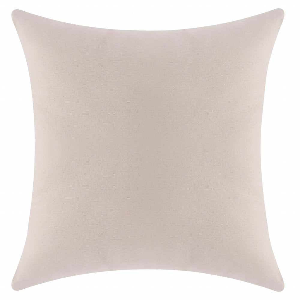 20" X 20" Blue And Gray 100% Cotton Geometric Zippered Pillow — view 4