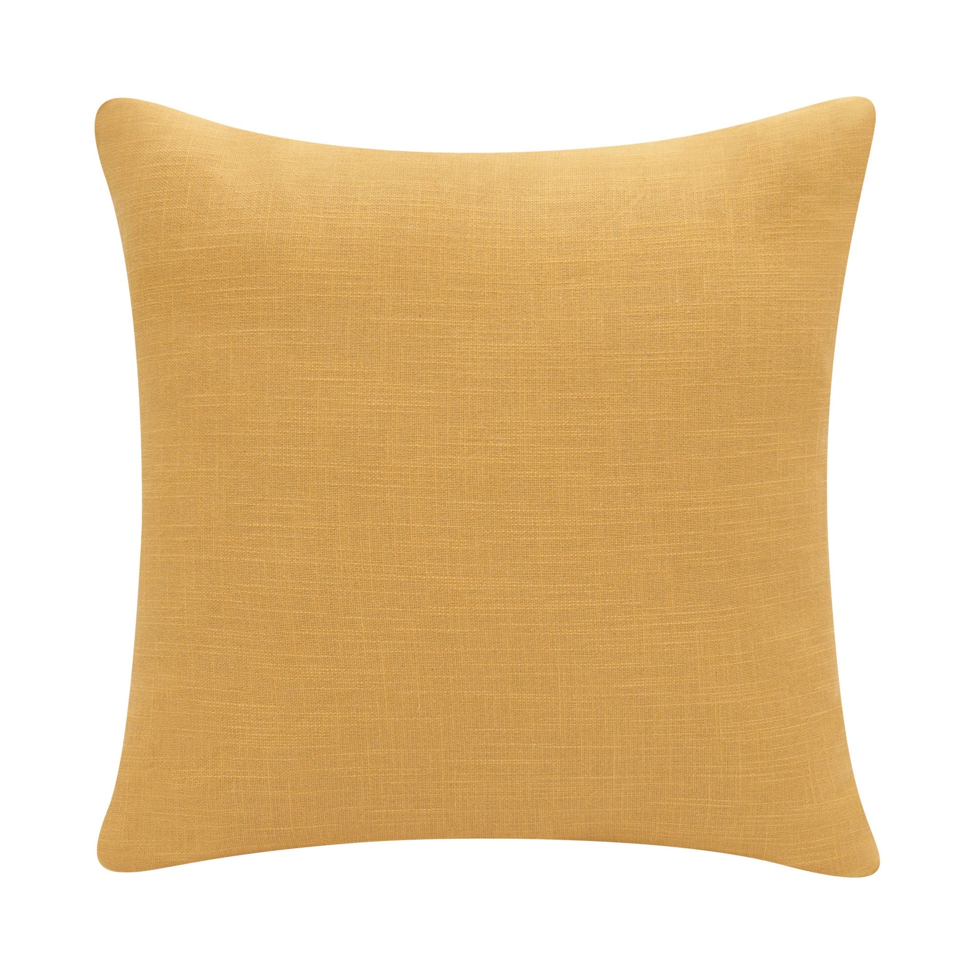 20" X 20" Yellow Purple Off-White And Coral 100% Cotton Abstract Zippered Pillow FurniFindUSA