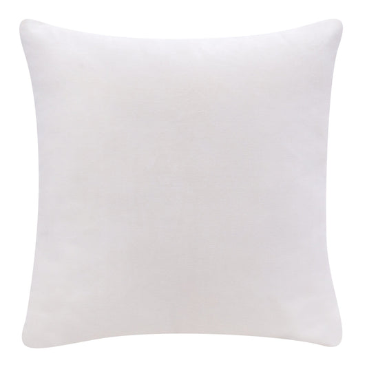 20" X 20" Ivory 100% Cotton Zippered Pillow 4.0" (L) x 20.0" (W) x 20.0" (H) FurniFindUSA