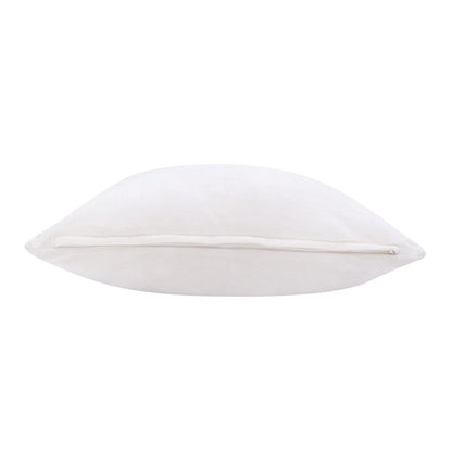 20" X 20" Ivory 100% Cotton Zippered Pillow 4.0" (L) x 20.0" (W) x 20.0" (H) FurniFindUSA