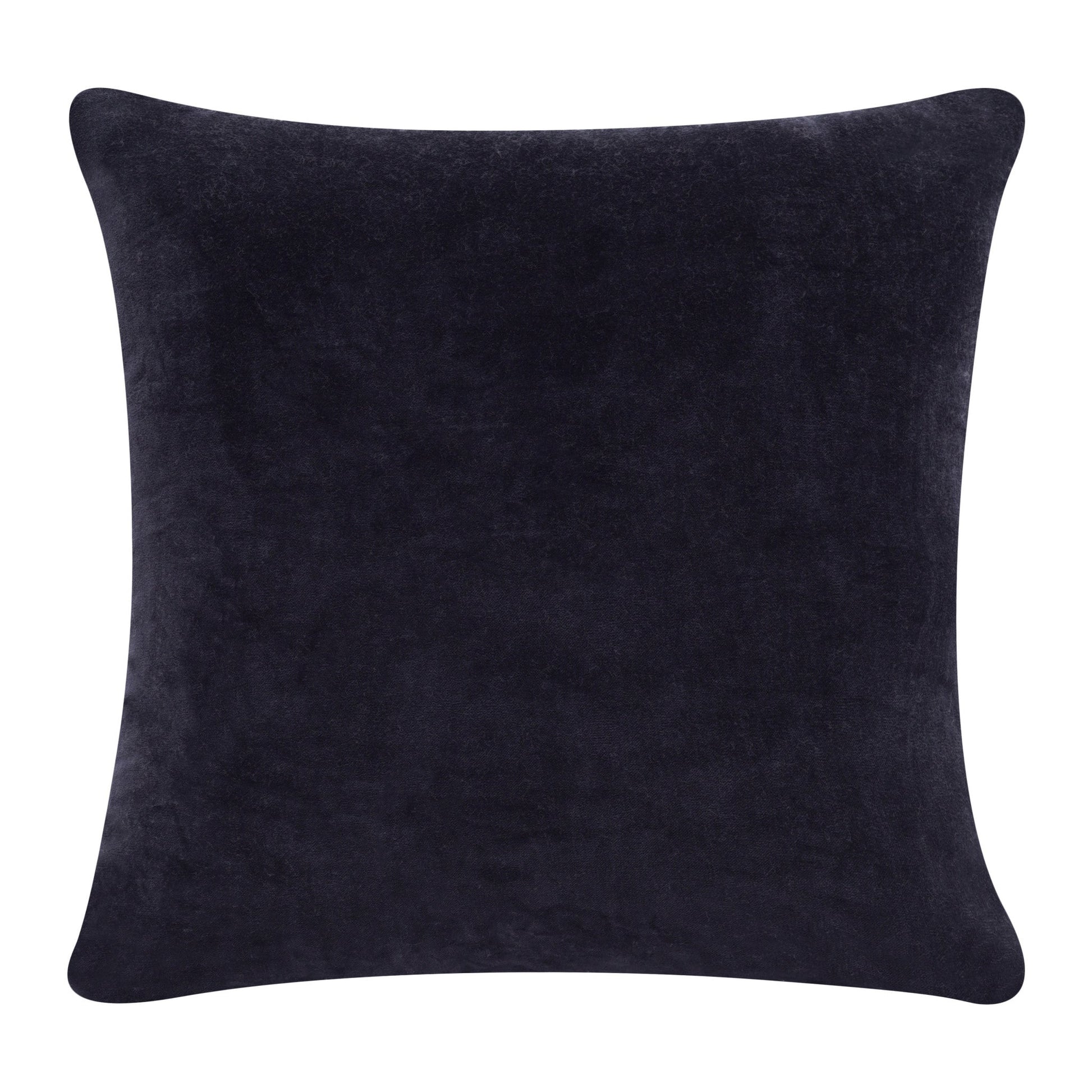 20" X 20" Black 100% Cotton Zippered Pillow FurniFindUSA