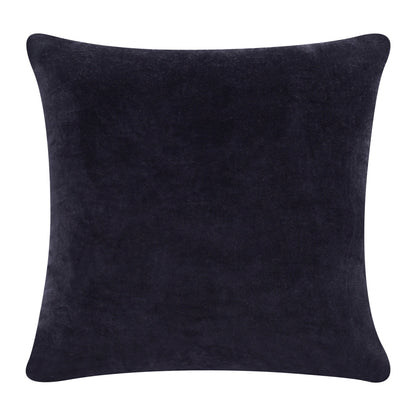 20" X 20" Black 100% Cotton Zippered Pillow FurniFindUSA