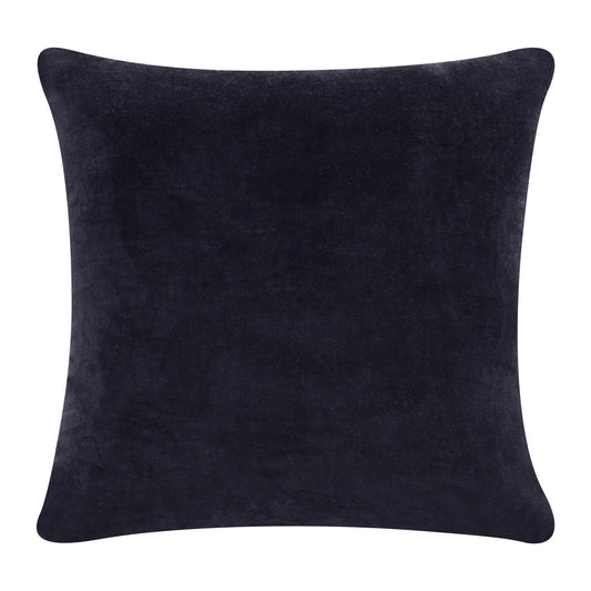 20" X 20" Black 100% Cotton Zippered Pillow FurniFindUSA