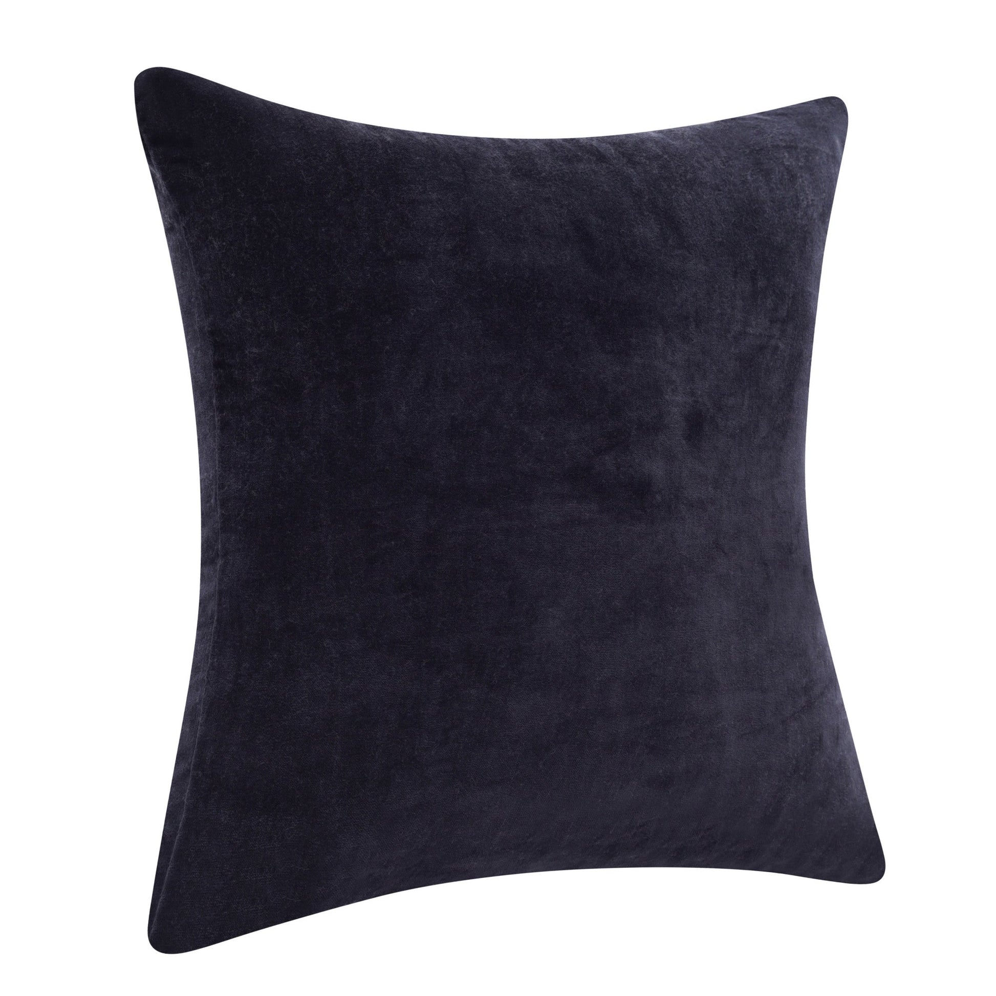 20" X 20" Black 100% Cotton Zippered Pillow FurniFindUSA