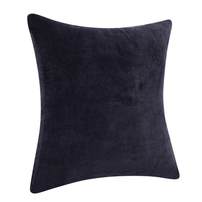 20" X 20" Black 100% Cotton Zippered Pillow FurniFindUSA