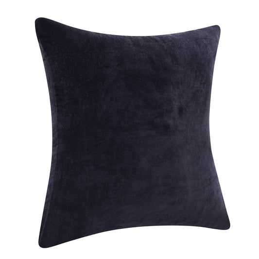 20" X 20" Black 100% Cotton Zippered Pillow FurniFindUSA