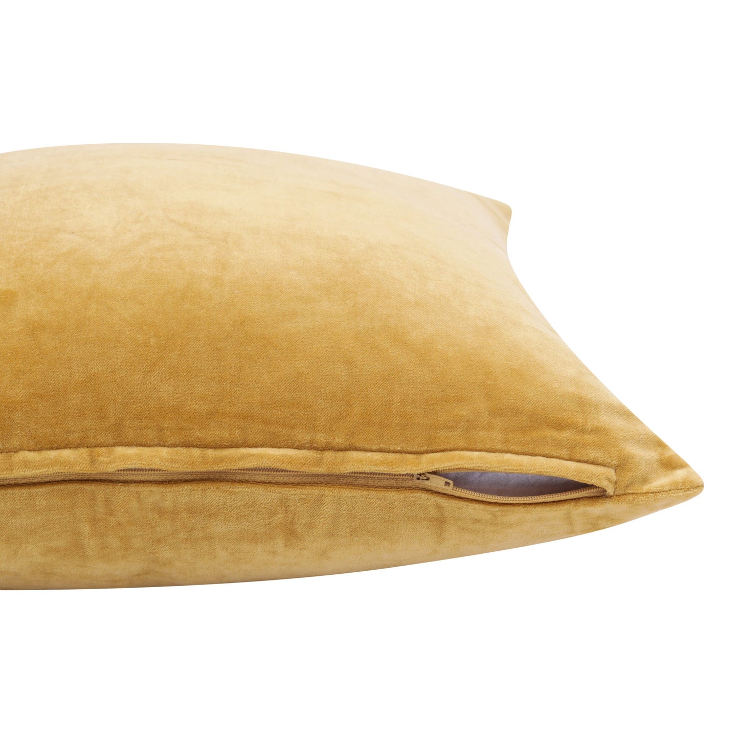 20" X 20" Yellow 100% Cotton Zippered Pillow FurniFindUSA