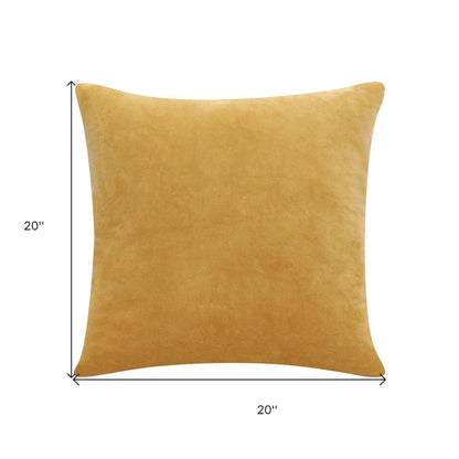 20" Yellow Throw Pillow HomeRoots