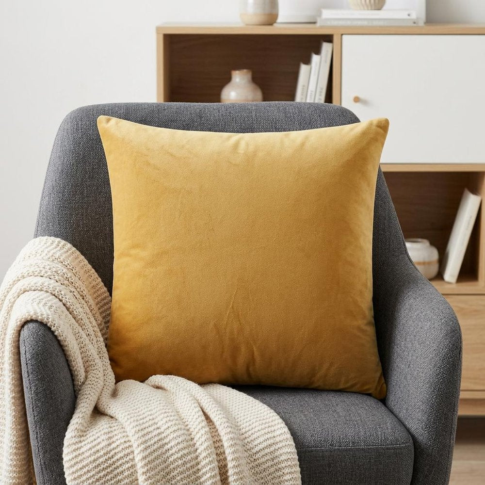 20" Yellow Throw Pillow HomeRoots