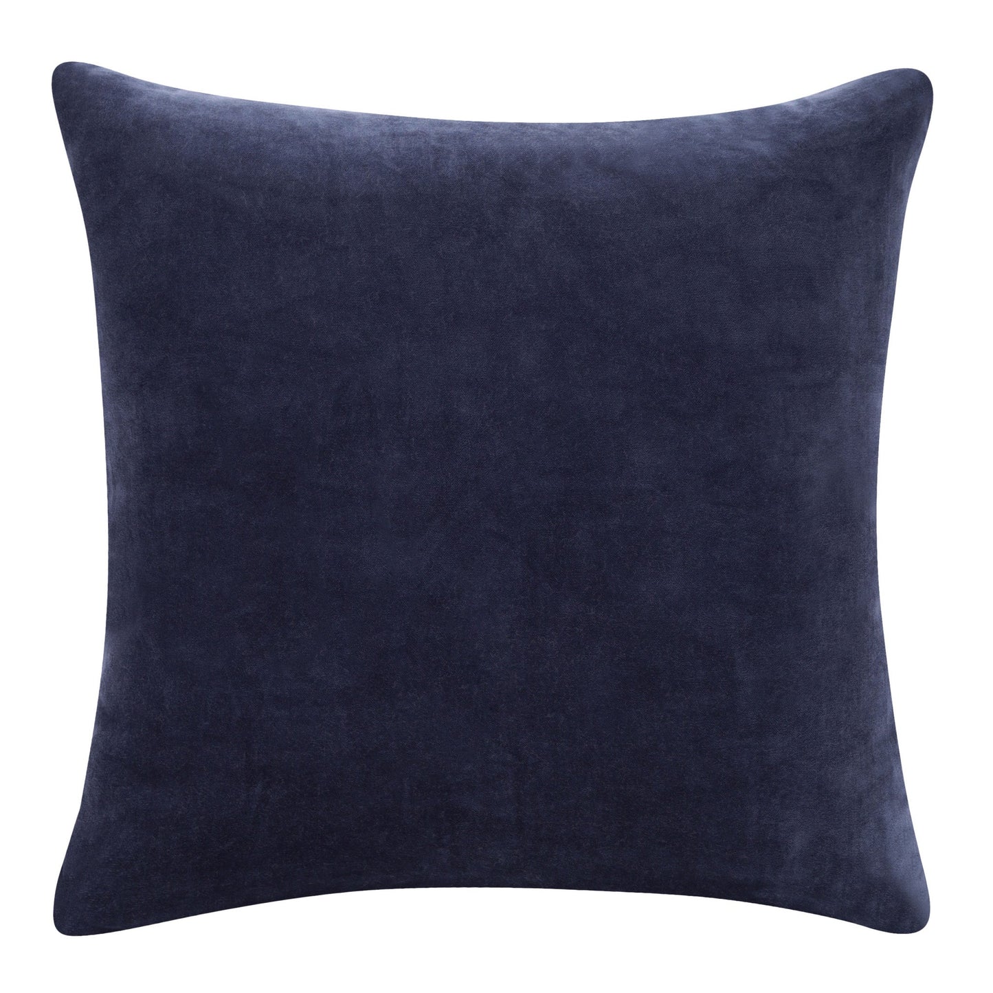 20" X 20" Dark Blue 100% Cotton Zippered Pillow FurniFindUSA