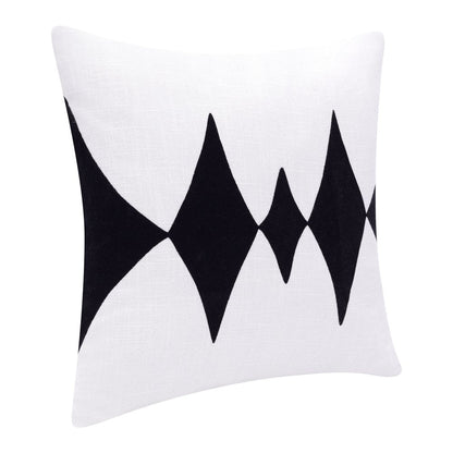 20" Black and White Throw Pillow HomeRoots